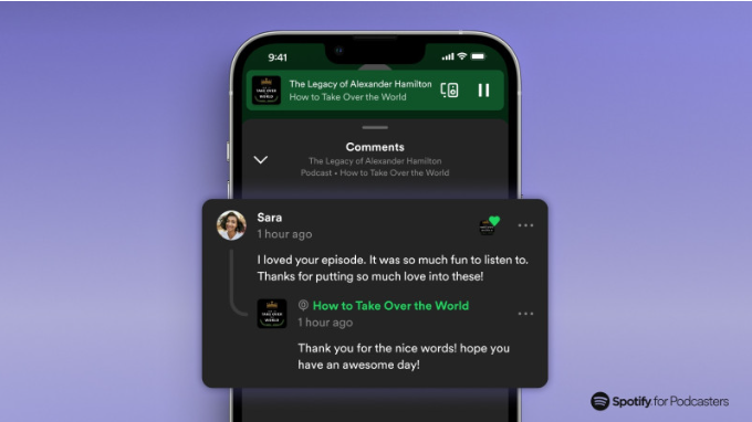 Spotify ya permite comentarios en los pódcast a sus usuarios