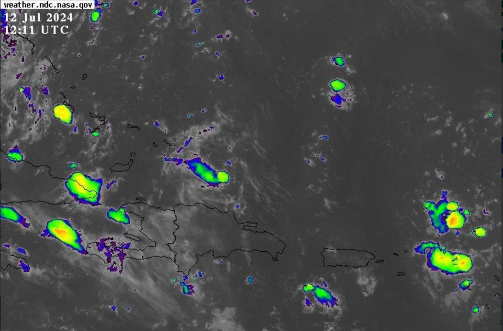 Onda tropical llegará este sábado con aguaceros; viernes lluvias escasas