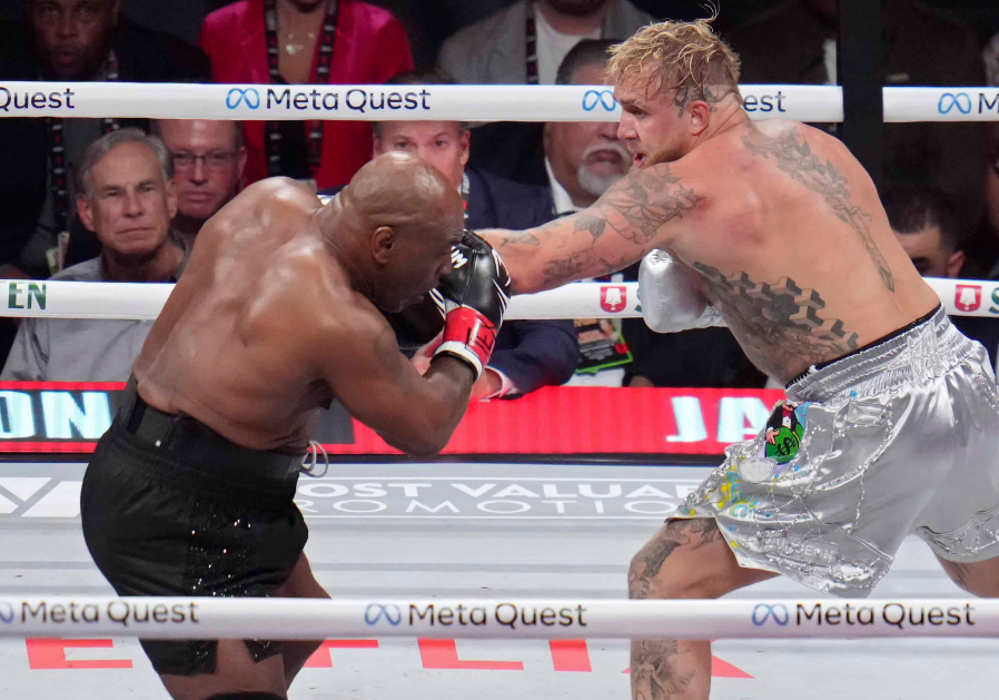 Pelea entre Mike Tyson y Jake Paul fija récord de apuestas en deporte de combate