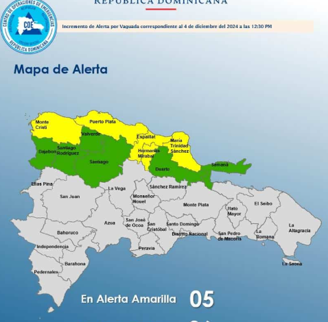 11 provincias en alerta por lluvias de un frente frío y una vaguada