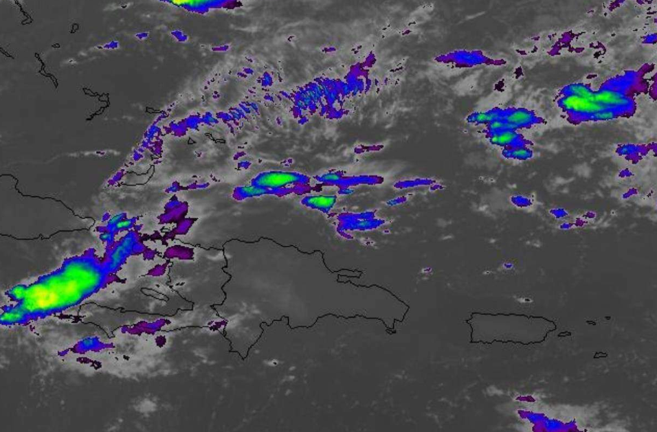 Este lunes serán escasas las lluvias significativas a nivel nacional