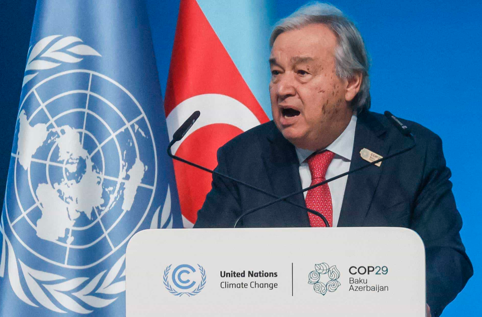 Guterres pide a los países a "actuar ahora" para evitar catástrofes del cambio climático